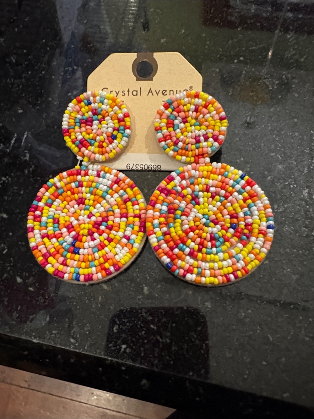 NWT Never Been Worn Multicolor Beaded Drop Earrings
